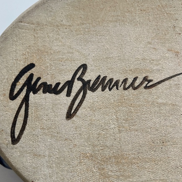 GENE BRENNER  Studio Art Pottery Divided Baking/Serving Dish Signed Vintage - Picture 6 of 10